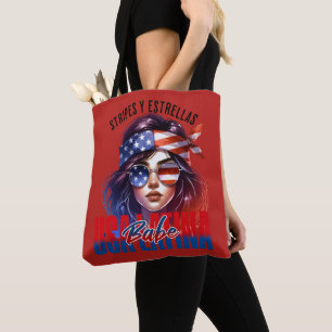 Bolso De Tela Chica Latina Día de la Independencia del 4 de Jul