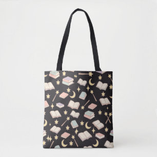 Bolso De Tela Chica libresca linda magia oscura