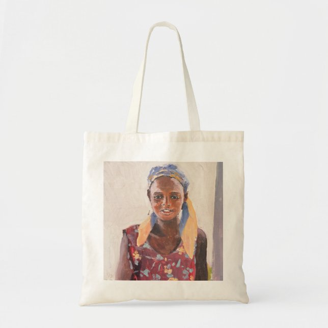 Bolso De Tela Chica malgache 1989 (Frente)