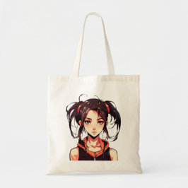 Bolso De Tela Chica Manga Encantadora: Ilustración Vectorial de 