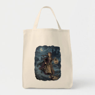 Bolso De Tela Chica Medieval Fantasía Gótica Linterna Castillo N
