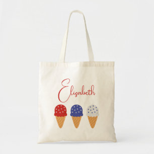 Bolso De Tela Chica Moderna Caprichosa Tendencia Helado Lindo