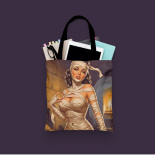 Bolso De Tela Chica momia vintage pin-up