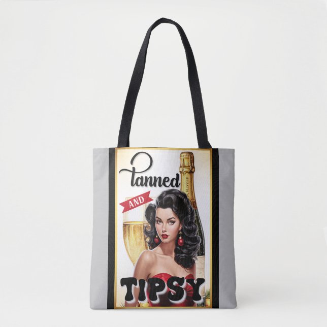 Bolso De Tela Chica Monada Bronceada y Achispada (Anverso)
