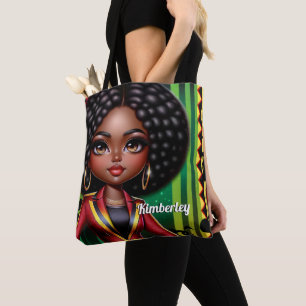Bolso De Tela Chica negro afroamericano