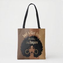 Chica negro Tote Bag