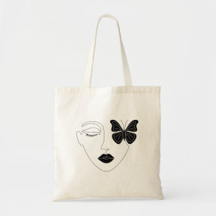 Bolso De Tela Chica negro único