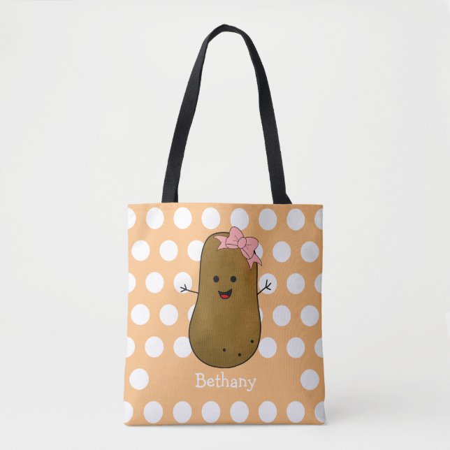 Bolso De Tela Chica Patata Personalizada (Anverso)