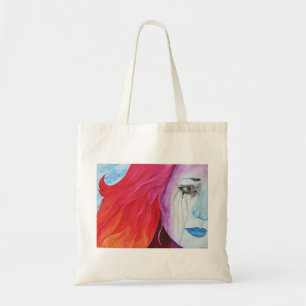 Bolso De Tela Chica perdiendo color Llanto Surrealista Arcoíris