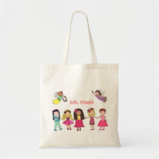 Bolso De Tela Chica Power Tote Bag (Frente)