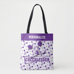 Bolso De Tela Chica púrpura de la animadora - por todo la