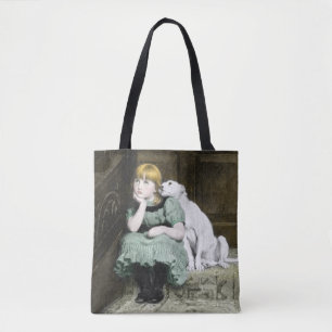 Bolso De Tela Chica que adora del perro