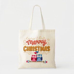 BOLSO DE TELA CHICA QUE AMA A LOS NAVIDADES Y AL TOTE FIESTA DEL