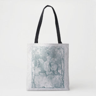 Bolso De Tela Chica Romántica Montando a Caballo Grandmillennial