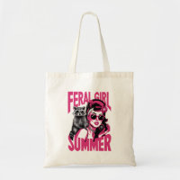 Chica Salvaje Vintage Verano Zarigüeya Mapache Div