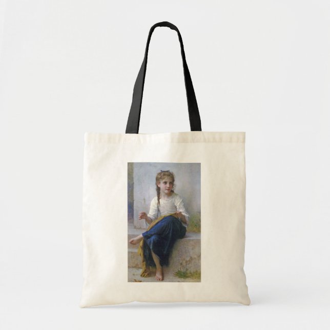 Bolso De Tela Chica Sew, Bouguereau (Frente)