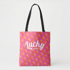 Bolso De Tela Chica Suerte Rosa Trébol Patrón Irlandés de San Pa