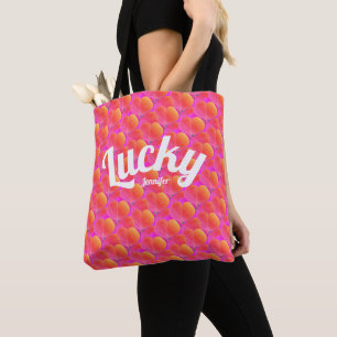 Bolso De Tela Chica Suerte Rosa Trébol Patrón Irlandés de San Pa