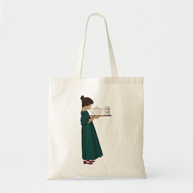 Bolso De Tela chica Totebag del té de los años 20 (Frente)