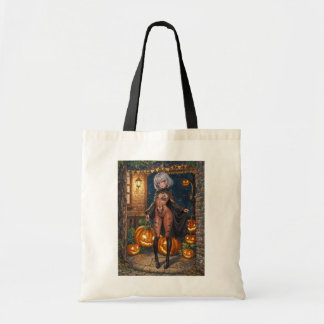 Bolso De Tela Chica valiente de Halloween Truco o trato Pintura