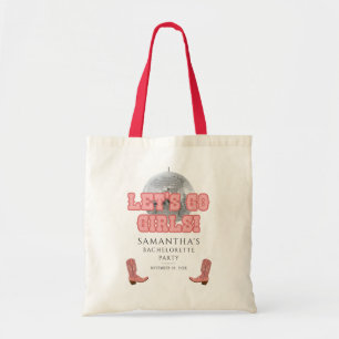 Bolso De Tela Chica Vaquera de Disco Despedida de Soltera Vamos