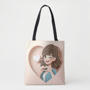 Bolso De Tela Chica Winking Magic of Love