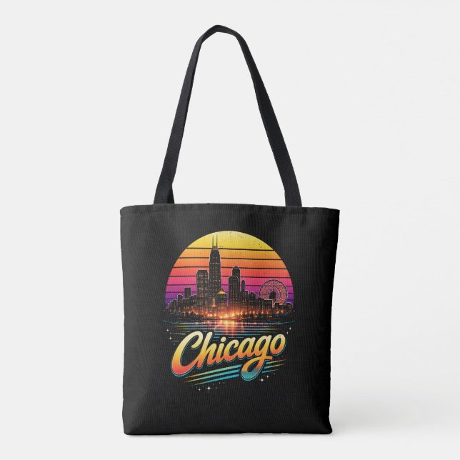 Bolso De Tela Chicago (Reverso)