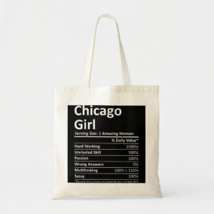 Bolso De Tela CHICAGO CHICA IL ILLINOIS Funny City Home Roots Es