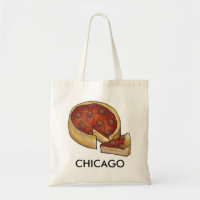 Chicago Illinois Deep Dish Pepperoni Cheese Pizza