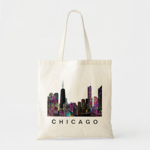 Bolso De Tela Chicago, Illinois en graffiti