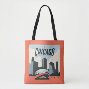 Bolso De Tela Chicago, Illinois Parque del Milenio