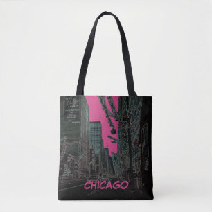 Bolso De Tela Chicago State Street @ Navidades 1967 Gslow Edge