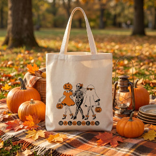 Bolso De Tela Chicas adorables de Halloween Esqueleto Fantasma C