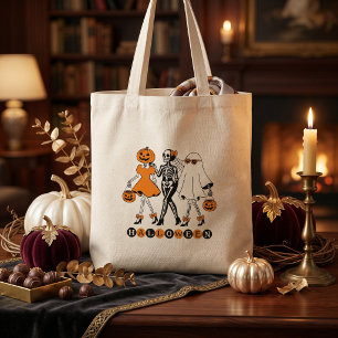 Bolso De Tela Chicas adorables de Halloween Esqueleto Fantasma C