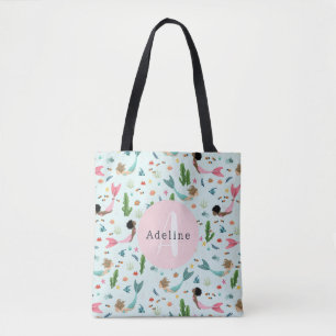 Bolso De Tela Chicas adorables y mágicos niños del océano sirena