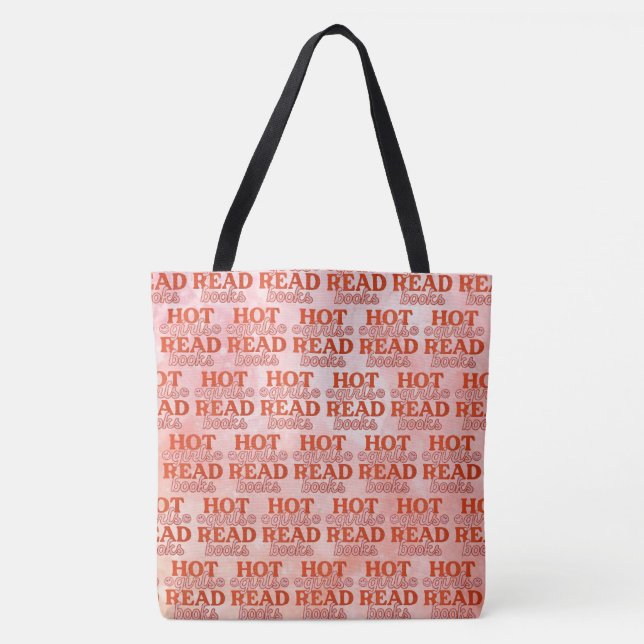 Bolso De Tela Chicas Calientes Leen Libros (Anverso)