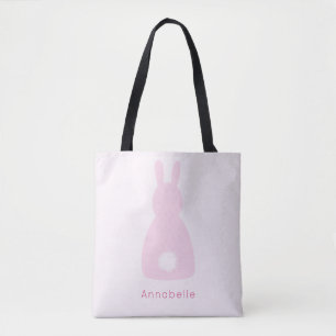 Bolso De Tela Chicas Conejo Bunny Rosa Rubio
