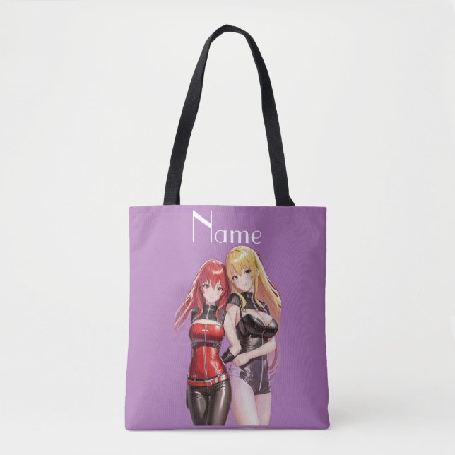 Bolso De Tela Chicas Cuadros Anime Thunder_Cove (Anverso)