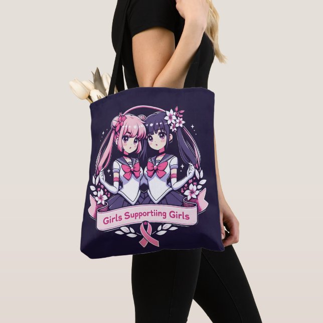 Bolso De Tela Chicas de apoyo a chicas (Detalle)