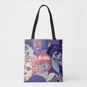 Bolso De Tela Chicas De Cómic De Arte Pop Retro Sin Maravilla. B