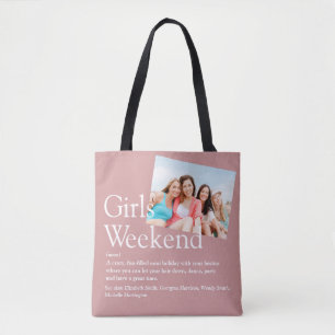 Bolso De Tela Chicas de fin de semana con foto personalizada Def
