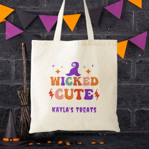 Bolso De Tela Chicas de Halloween de bruja linda truco o trato a