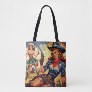Bolso De Tela Chicas de países occidentales retro