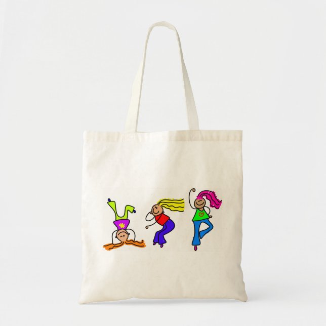 Bolso De Tela Chicas enrrollados (Frente)