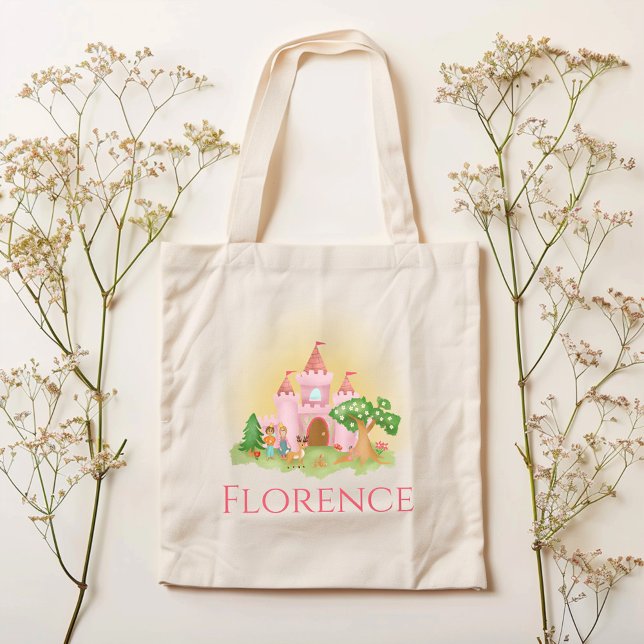 Bolso De Tela Chicas Excéntricos Castillo Princesa Rosa (Subido por el creador)