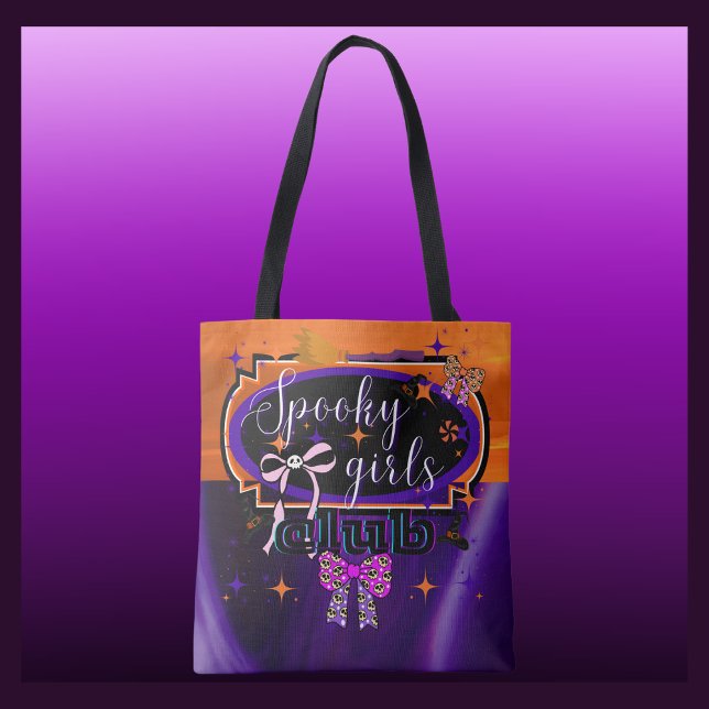 Bolso De Tela Chicas fantasmales Personalizado de Halloween (Subido por el creador)
