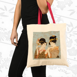 Bolso De Tela Chicas Geishas Japonesas Vintage en Kimonos