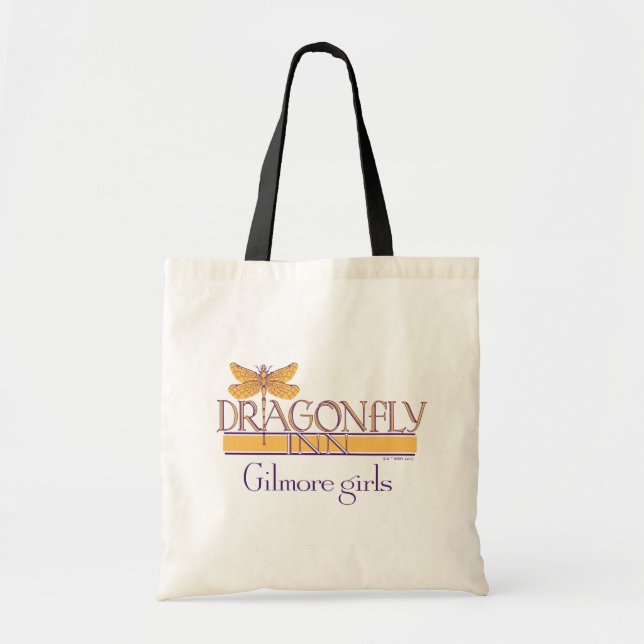 Bolso De Tela Chicas Gilmore| Logo de Dragonfly Inn (Frente)