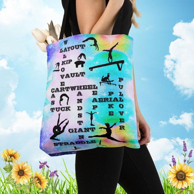 Bolso De Tela Chicas Gimnasia Habilidades Crosswords Personaliza (Subido por el creador)