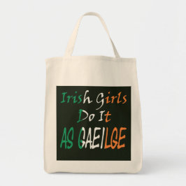 Bolso De Tela Chicas irlandeses hacen que la bandera superponga 